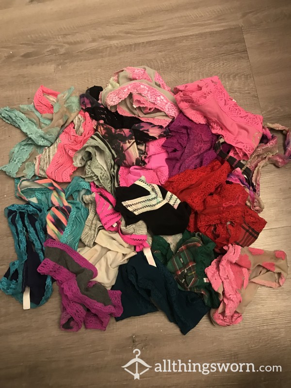 Super Old Panties From High School 6-8+ Years Old, 20+ Available