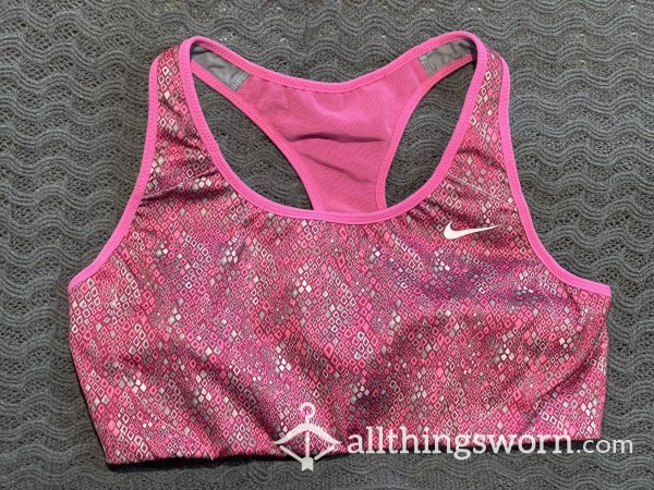 SUPER Old Pink And Grey Nike Dryfit Sportsbra M