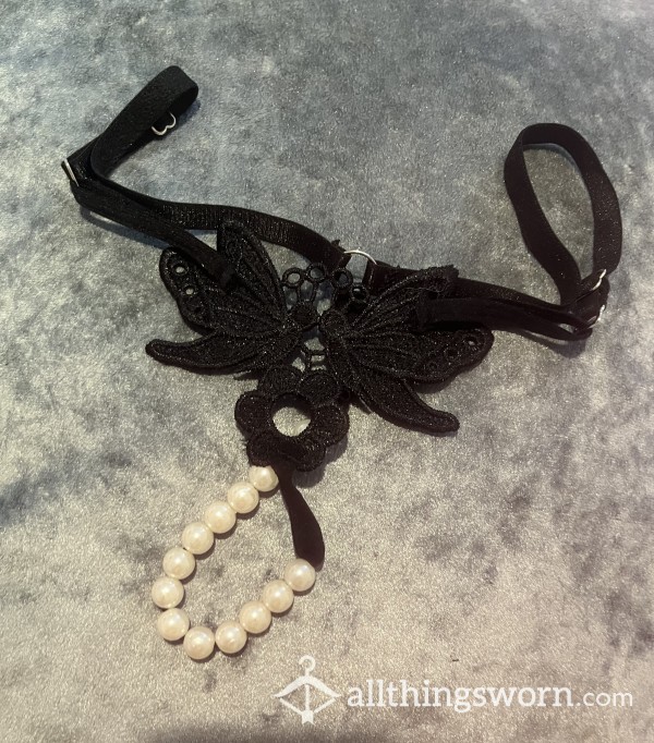 Super Pretty Butterfly Pearl Thong