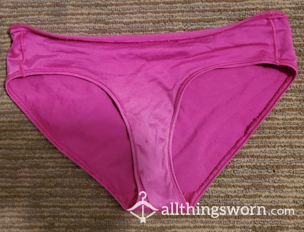 Super Silky, Sexy, Pink, Victorias Secret Panties. Medium In Size.
