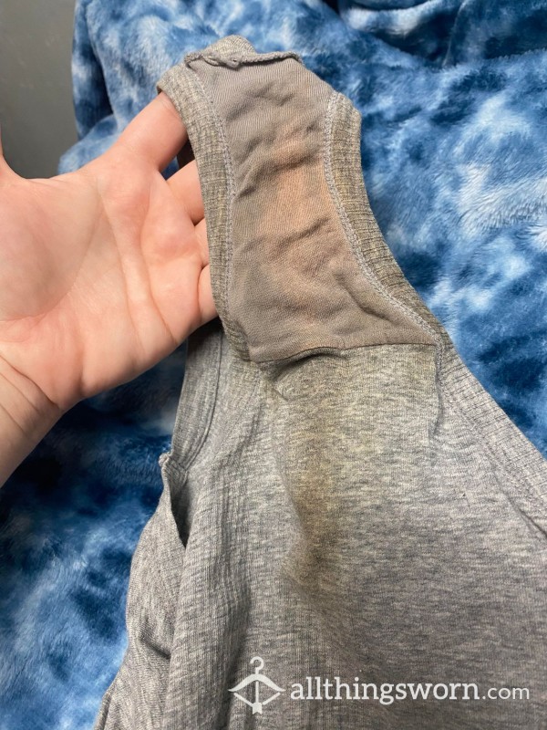 Super Stained Grey Ribbed Fullbacks