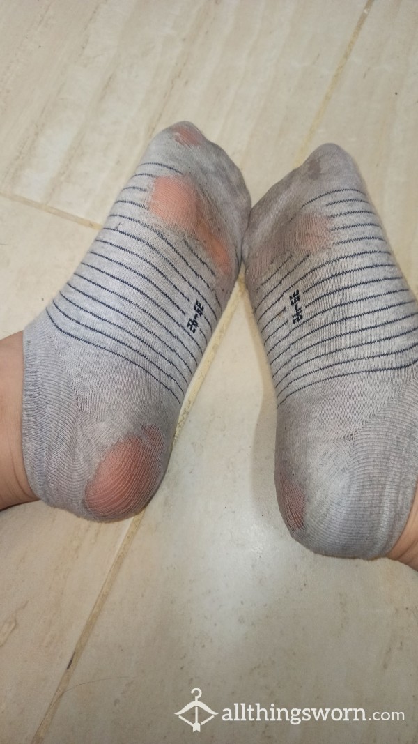 SUPER Well-worn Socks, Used To Squeeze, Smelly From Work