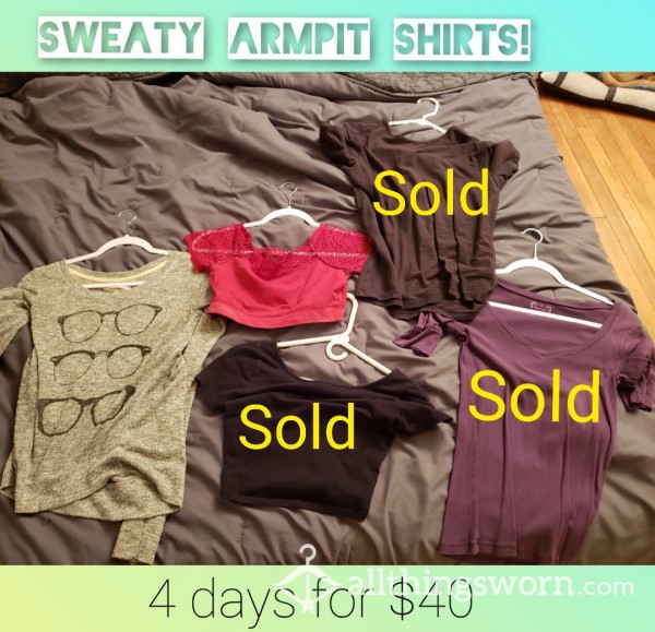 Sweaty Armpit Shirts!