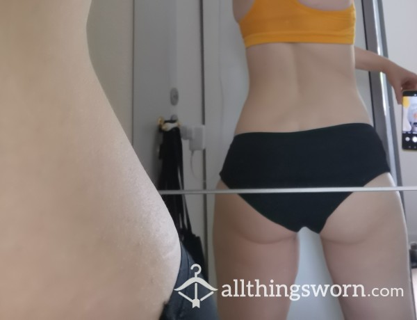 48HR Sexy Sporty Black Panties - International Shipping Included!