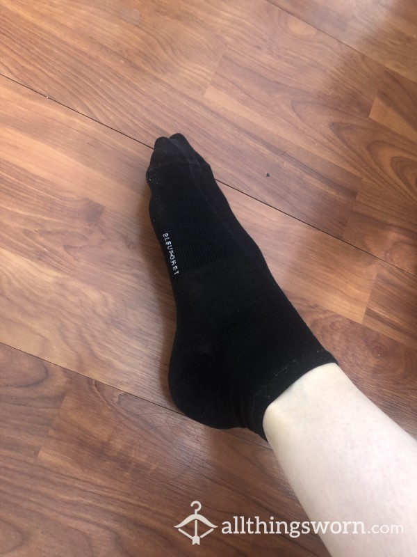 Everyday Black Cotton Ankle Socks