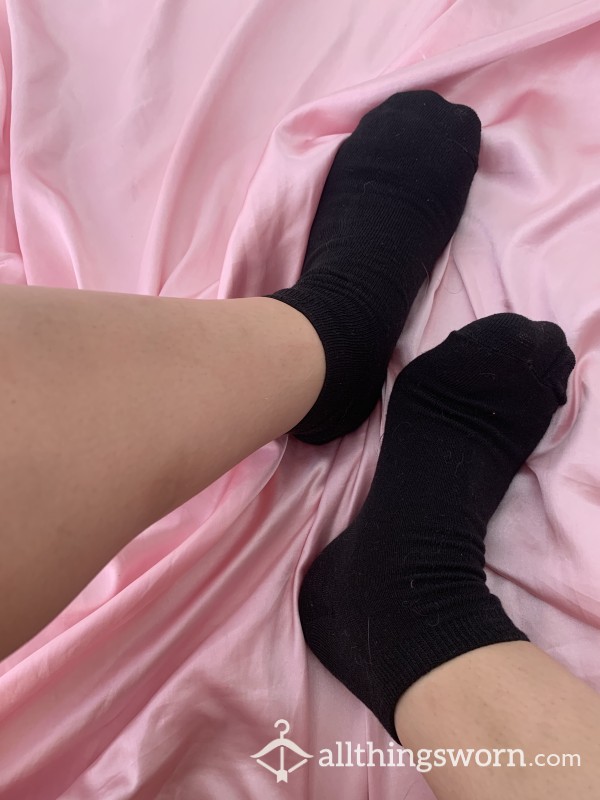 Sweaty Black Work Out Socks