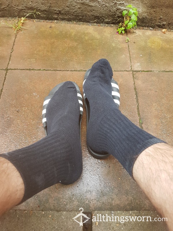 Sweaty Black Work Socks
