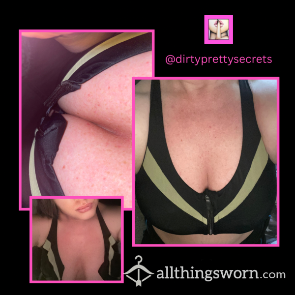 💞 SOLD 💞 SWEATY GYM BRA 🩷 Hasn’t Been Washed For Weeks 💞💦