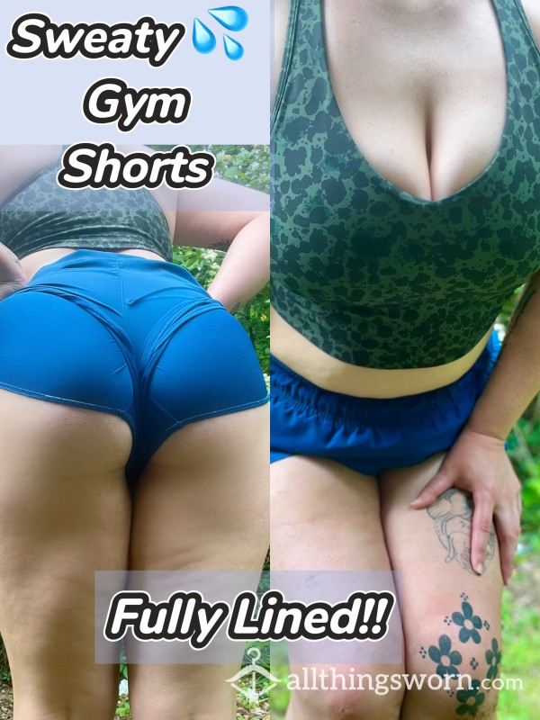 💦 Sweaty Gym Shorts ~Lined 💦