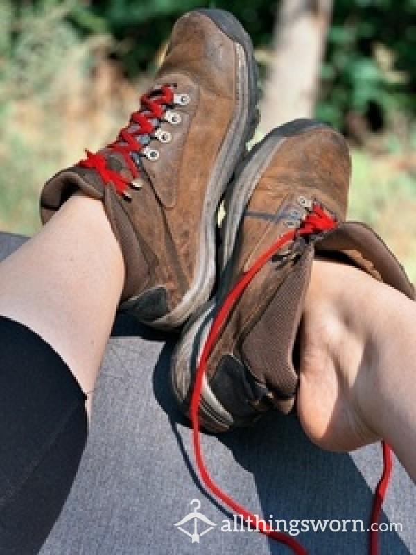 🥾🌿 Sweaty Hiking Boots