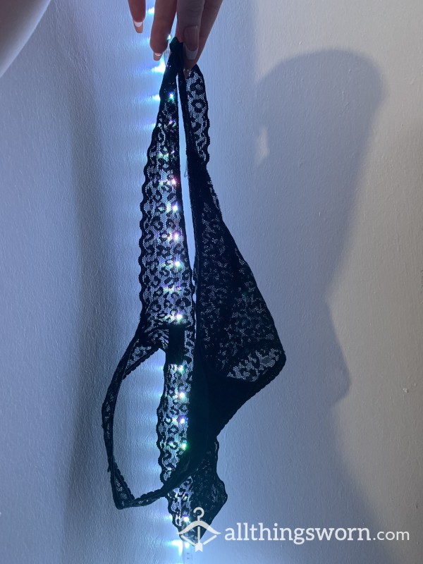 Used Leopard Print Thong