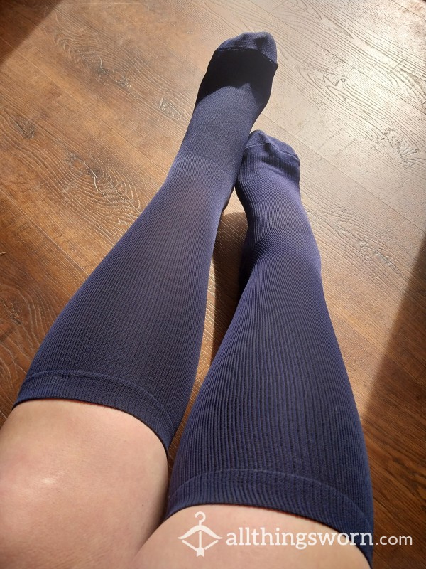 Sweaty Nursing Socks- Navy Blue