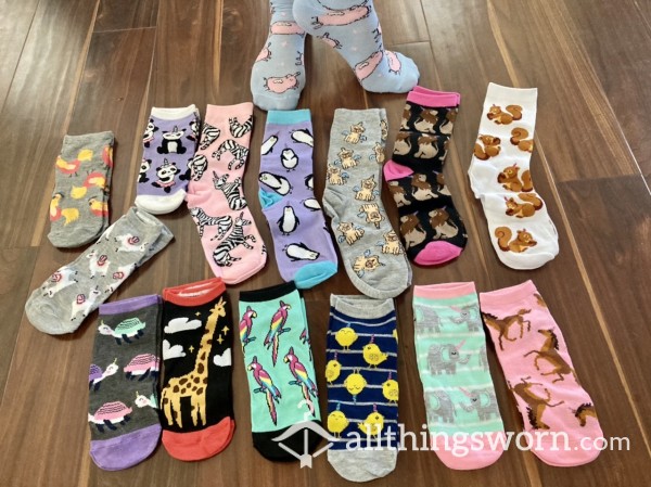 Sweaty, Smelly Animal Themed Socks
