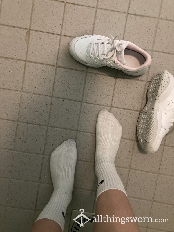 Sweaty Nike Sock After Gym Training