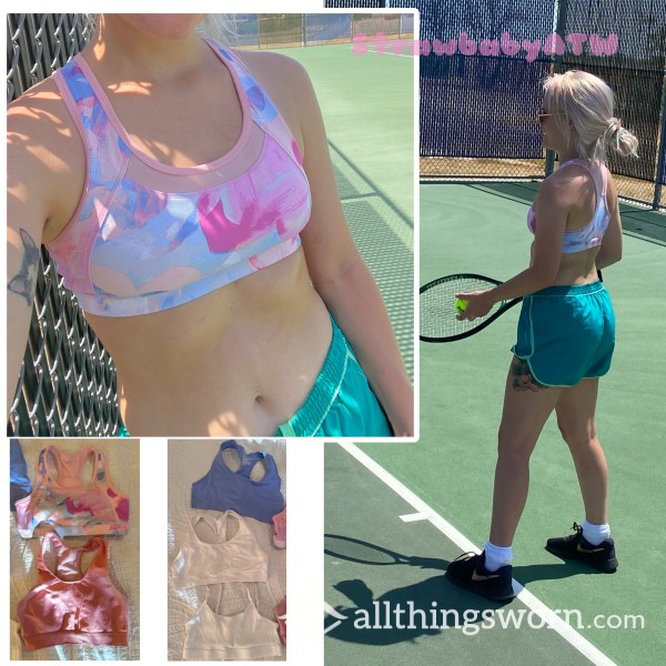 Sweaty Sports Bra | Sports Bra With Workout Included | Hot Girl Boob Sweat, Pheromones | Gym Wear | Perky Round Tits | Blonde