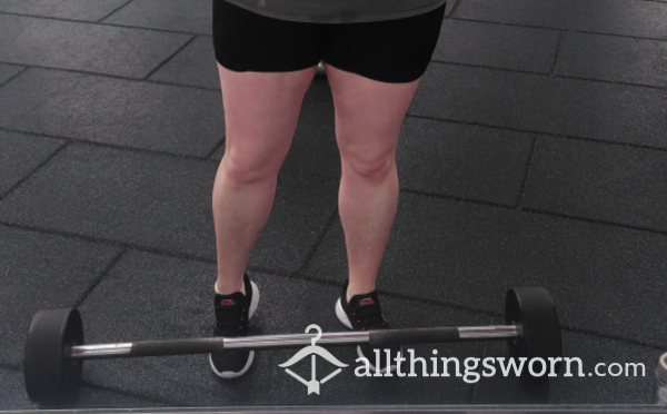 Sweaty Strong Domme's Weightlifting Trainers