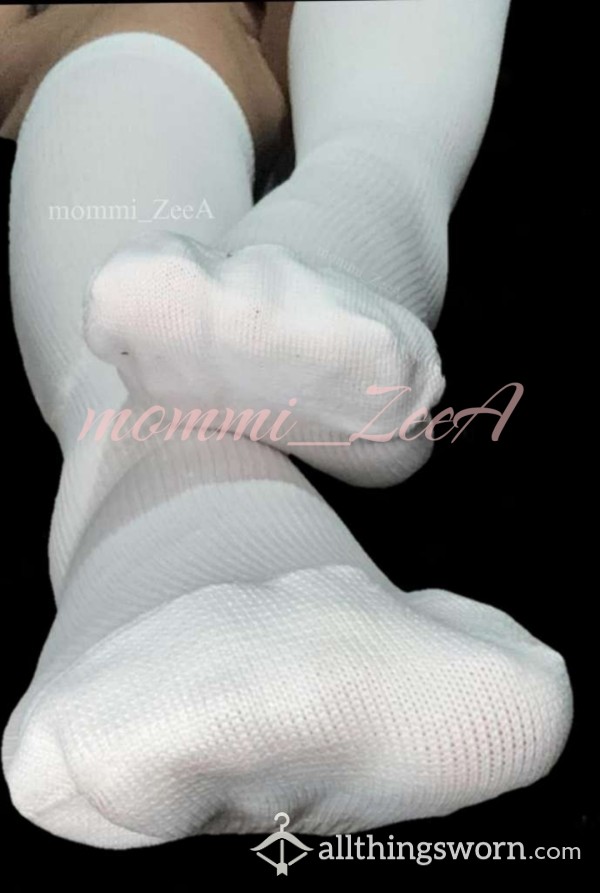 Sweaty White Nursing Socks | Size S/M