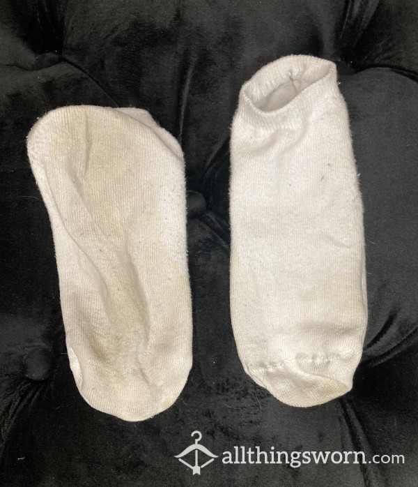 Sweaty White Socks - Worn 3 Days