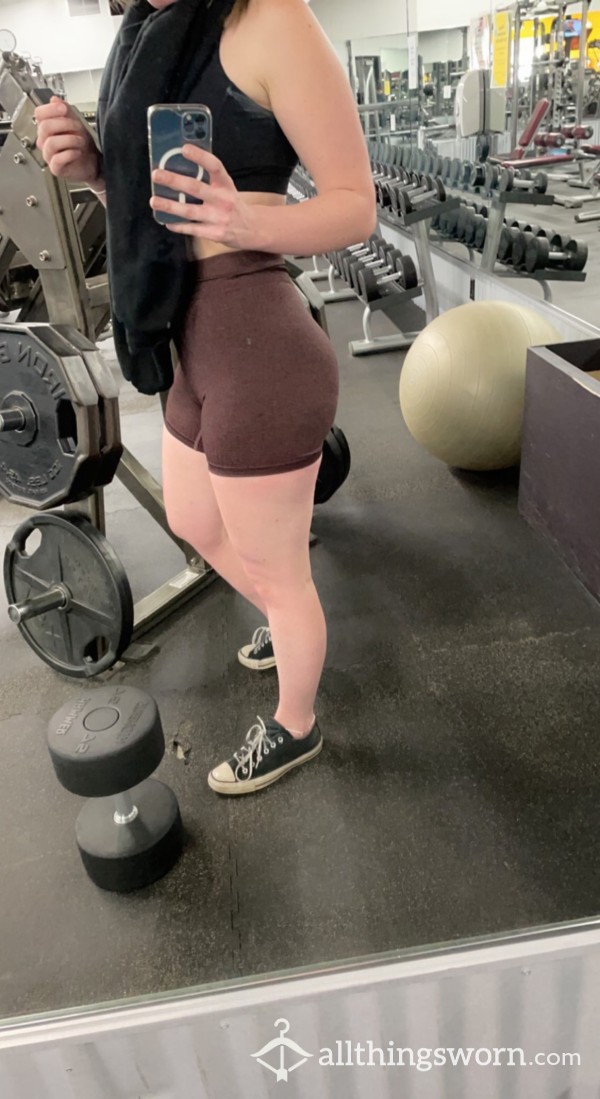 Sweaty Workout Shorts (no Panties)