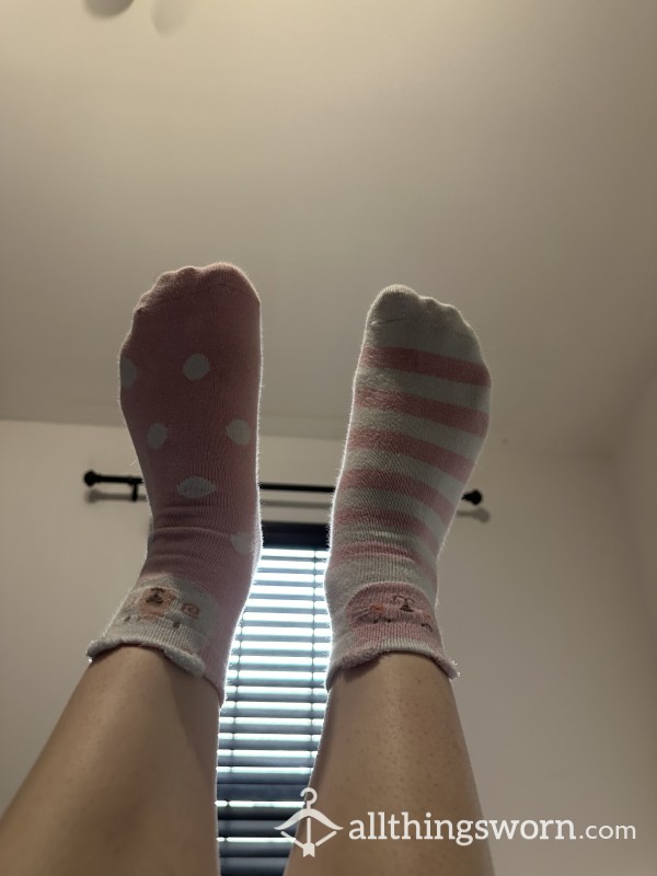Taking Off My Cute Socks And Showing My Feet
