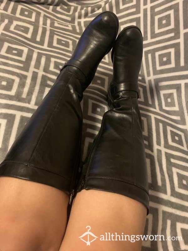 Tall Leather Boots