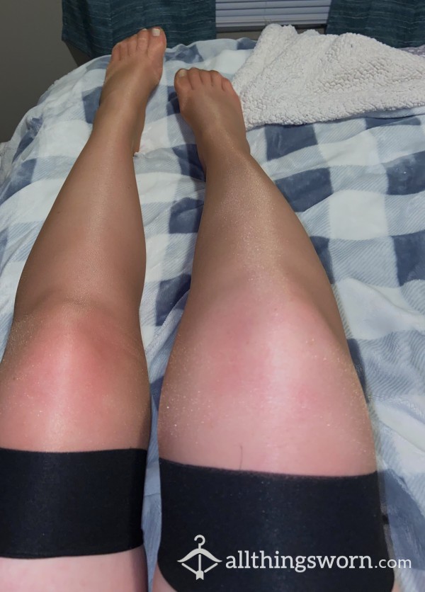 Tan Over-the-knee Stockings