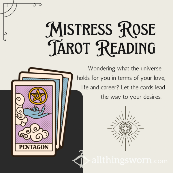 Tarot Card Reading From Mistress Rose 🪄🥀