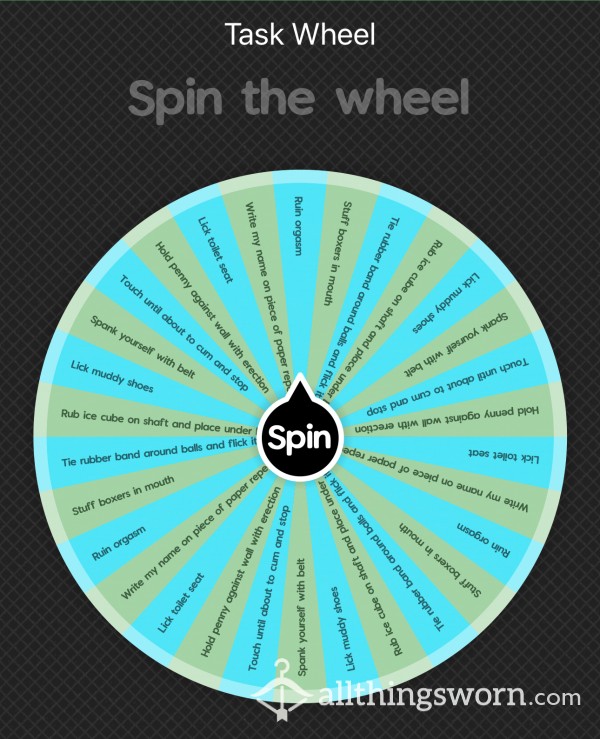 $5 Per Spin - Task Wheel