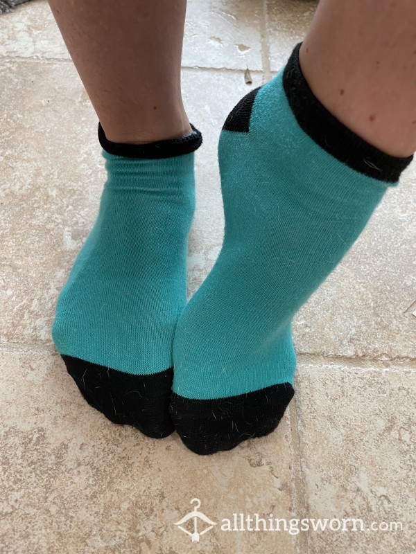 Teal Ankle Socks
