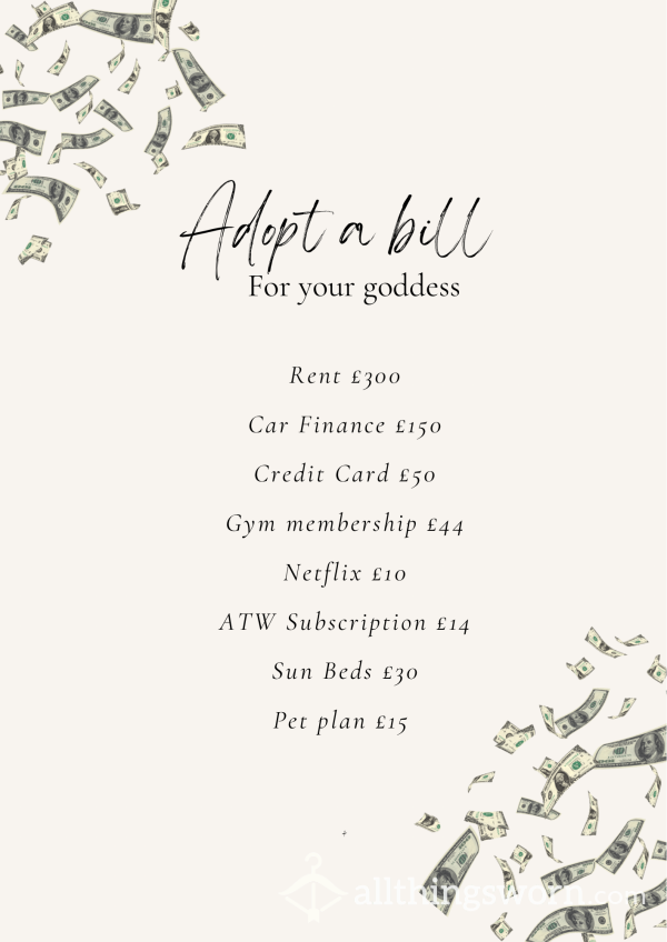 💸 Serve Your Goddess: Adopt A Bill And Experience True Devotion! 💸