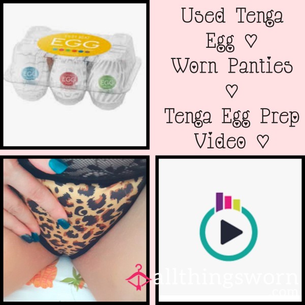 Tenga, Tenga Video & Panties Trio.... Used And Worn For Your Pleasure
