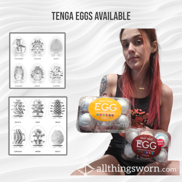 Tenga Eggs Available. Also Egg And Video Packages