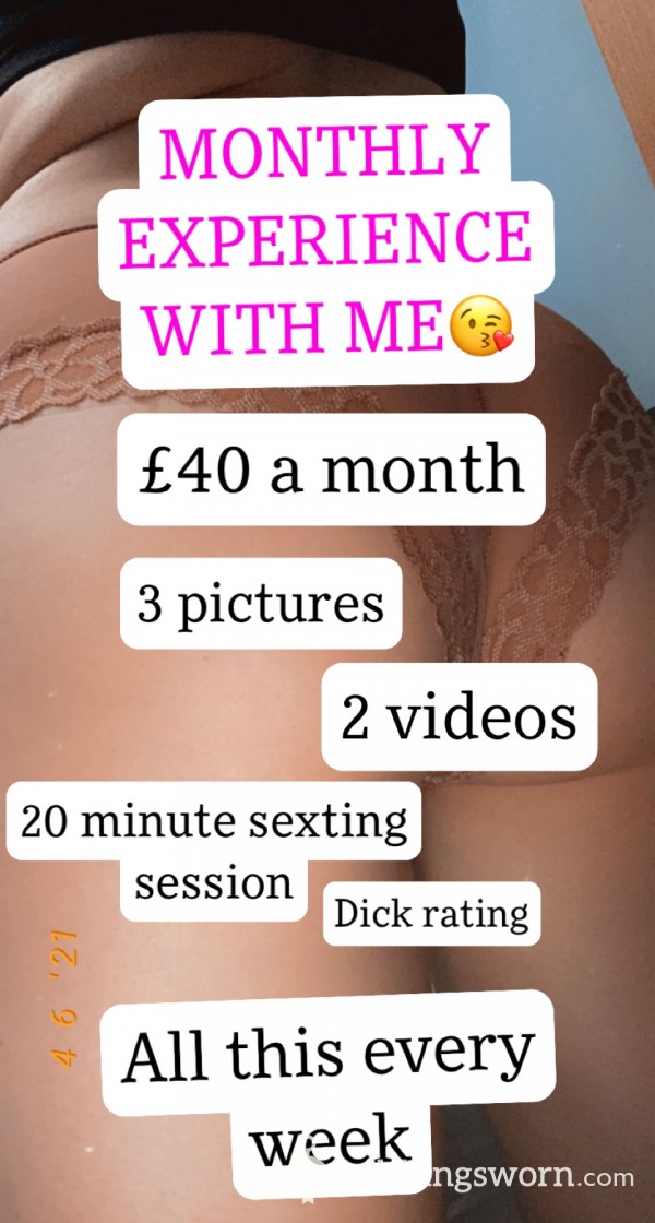 Tessa’s Monthly Experience Package👅🍑