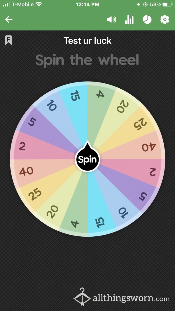 Test Ur Luck Wheel Spin