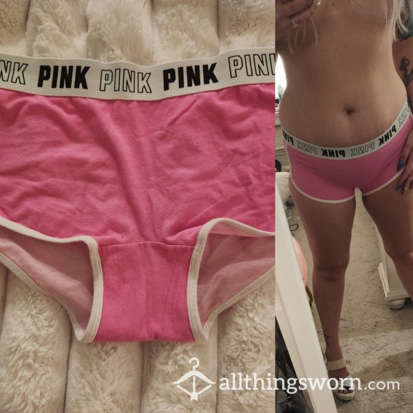 The Cutest Hot Pink Boyshort Panties 💕