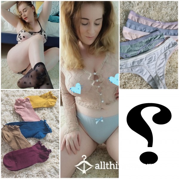 The Mystery Package ♥️ Panties, Socks And Custom Photoset £24.99 Read Listing For Detisls (48 Hours Wear)