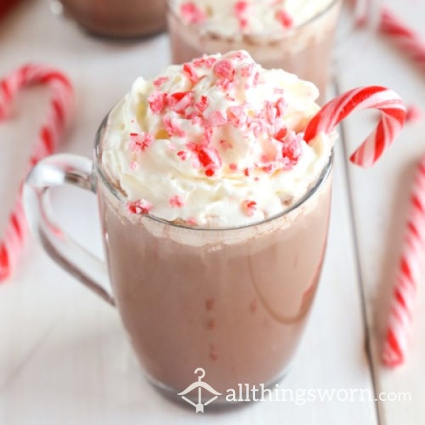 The Ultimate Christmas Hot Chocolate And Naughty Candy Cane ... Pre Drank, Eaten And Sucked For Your Pleasure... Spit It Out 🤣 Can Comes With Custom Videos