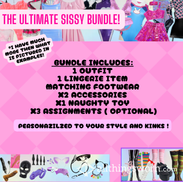 Slutty Sissy Bundle AND Assignments! LOTS MORE THAN WHAT IS PICTURED*