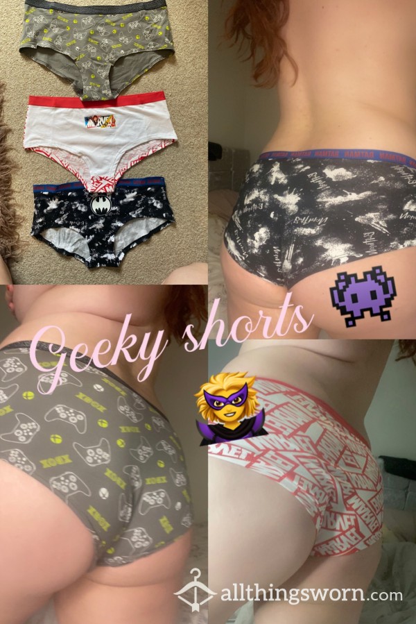 Themed Cotton Girl Boxers 🦹‍♀️ Time To Get Your Geek On😈