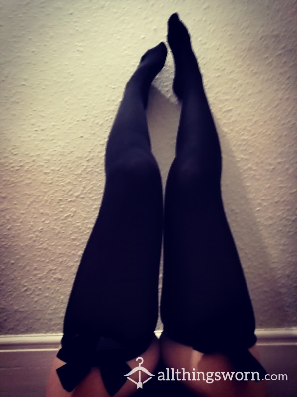 Thick Black Stockings