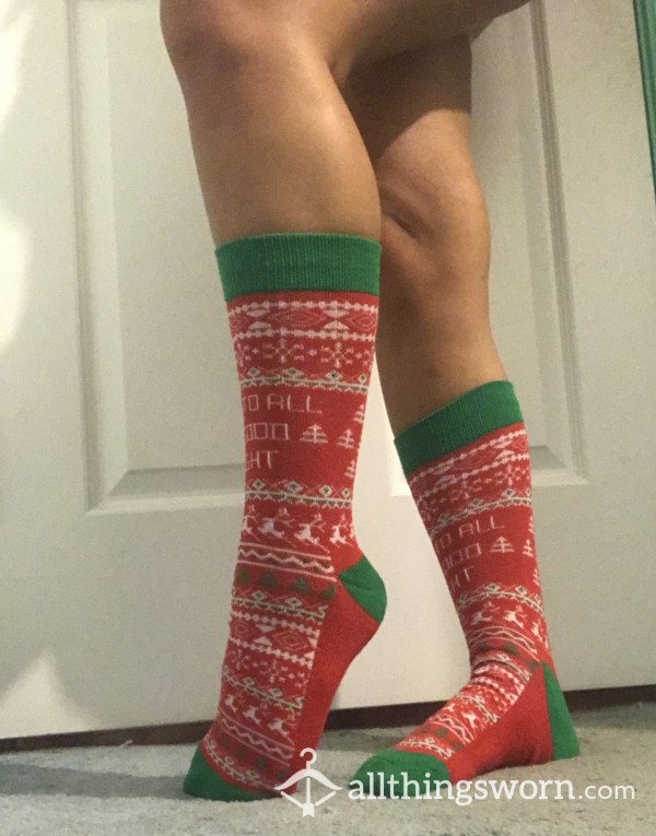 Thick Christmas Socks Worn In July Heat- Taking Wear Length Requests