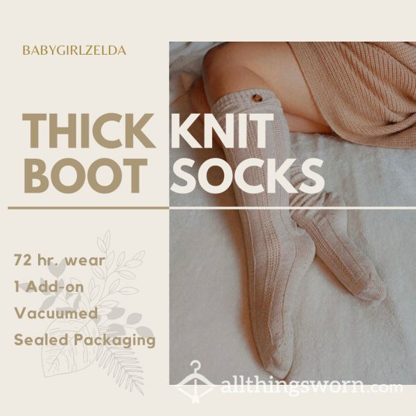 Thick Knit Boot Socks | Knee-Highs