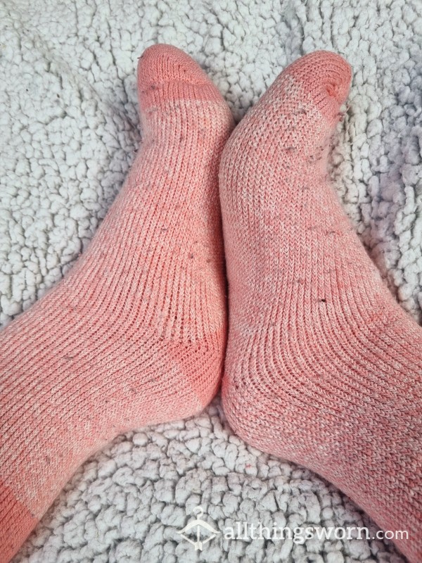 Thick Light Pink Heat Holder Socks 💕
