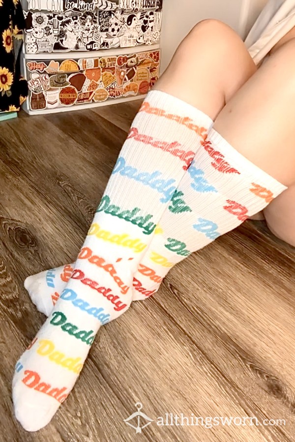 Thick White “Daddy” Socks