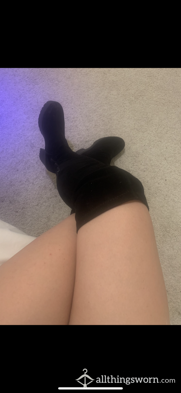 Thigh High Tight Boots Size 5 Well Worn