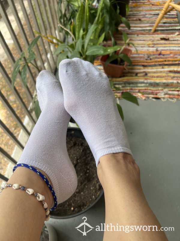 Thin White Socks