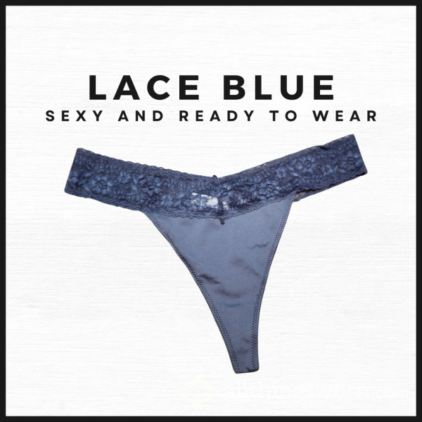 Thong :: Lace Blue