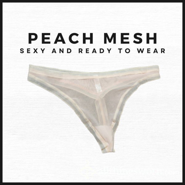 Thong :: Peach Mesh