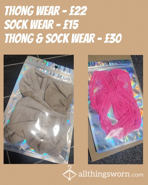 Thong & Sock Wear Deal £30