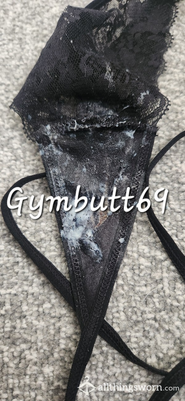 Thong Used As A Cum Rag 3 Times By Myself!